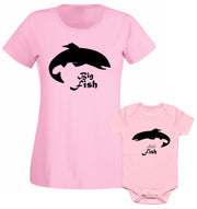Big Fish Little Fish Mommy Son Daughter Mom Family Matching T Shirt