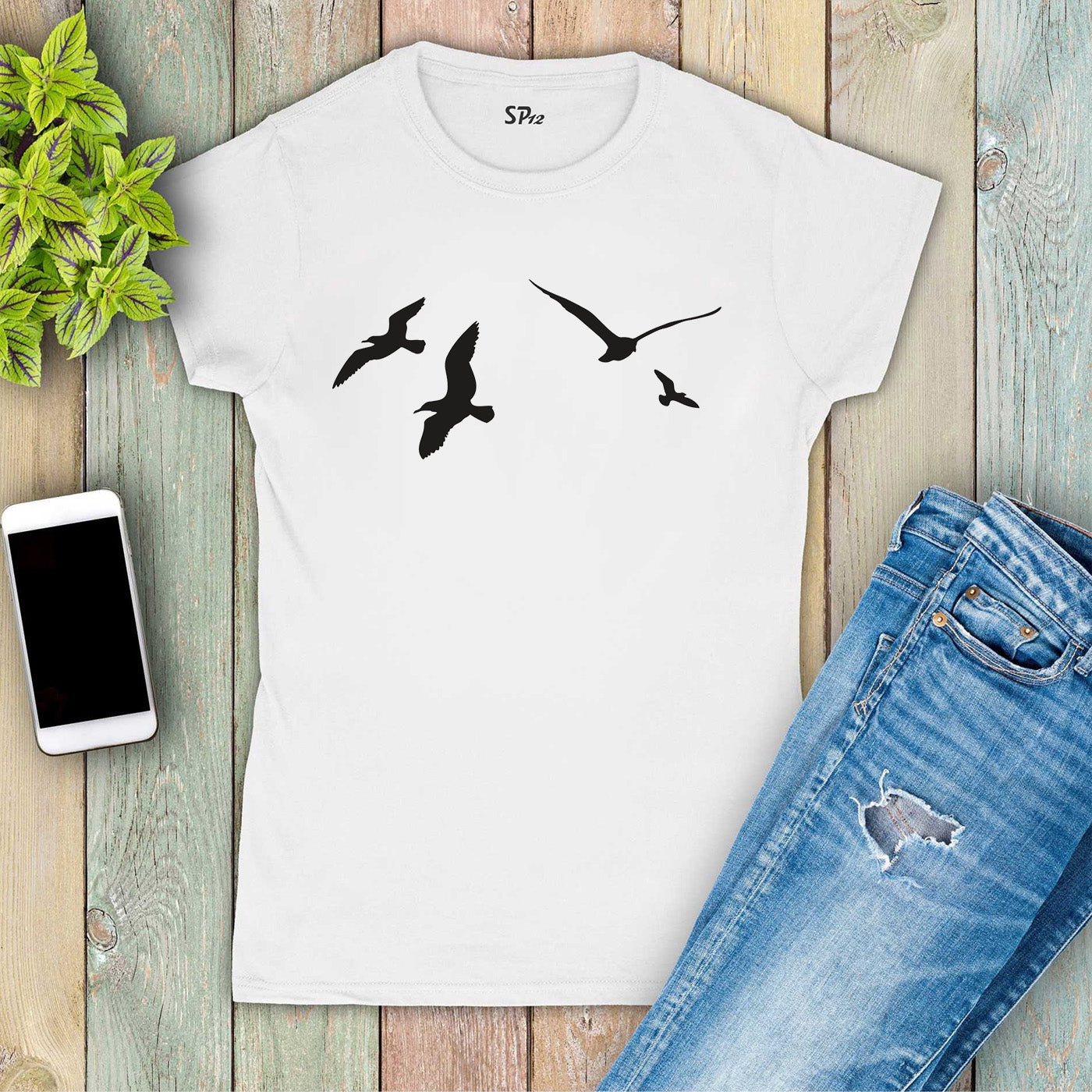 A Flock of Seagulls Bird Women T Shirt