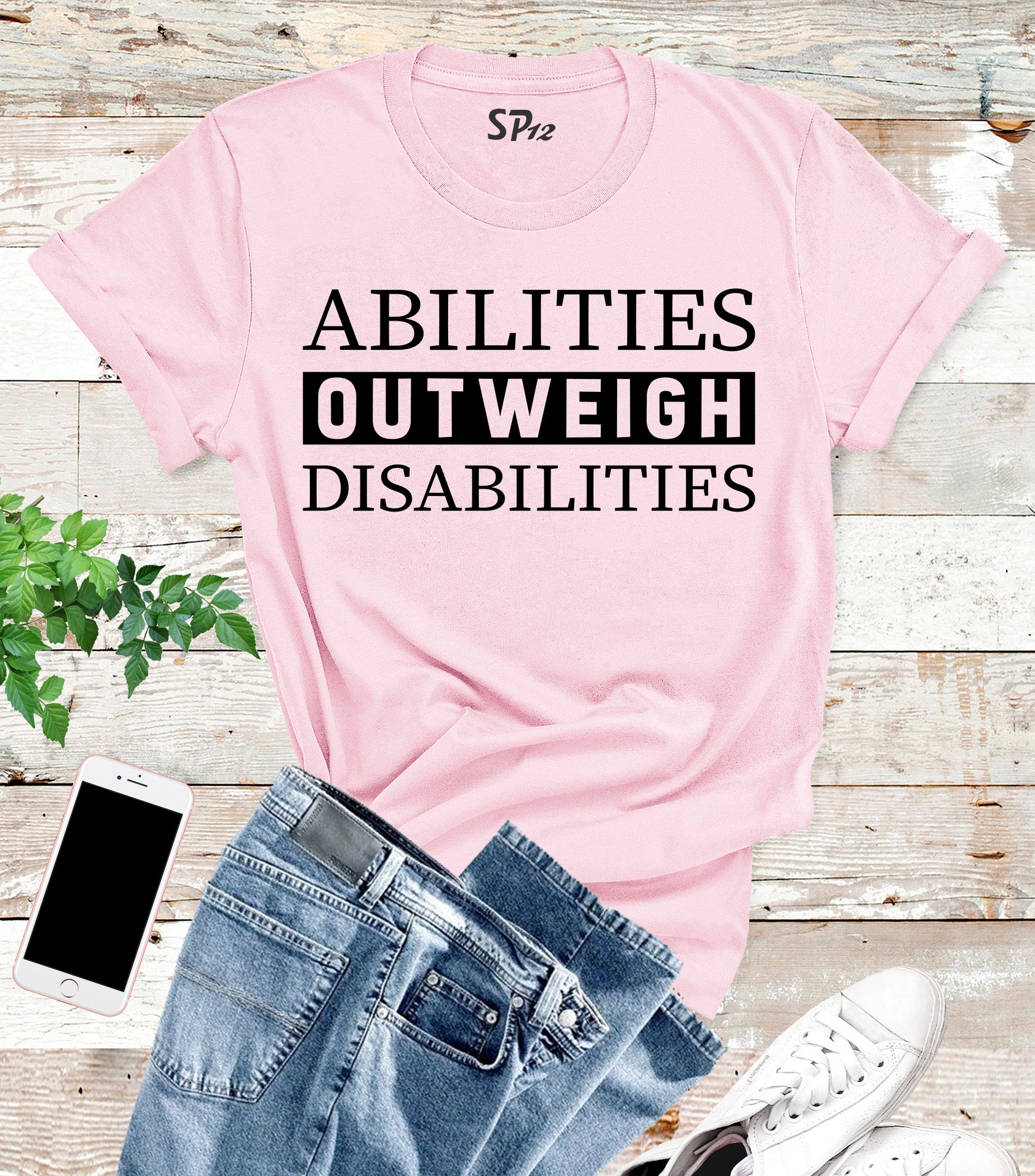 Abilities Outweigh Disabilities Autism Awareness T Shirt