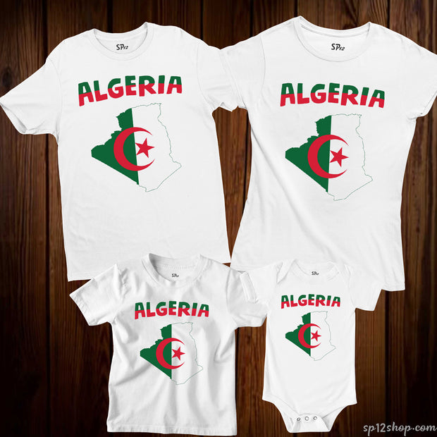 Algeria Flag T Shirt Olympics FIFA World Cup Country Flag Tee Shirt