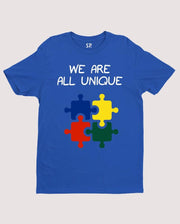 We Are All Unique Awareness T Shirt