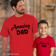Amazing Dad Amazing Kid Dad Son Father Daddy Daughter Matching T shirt