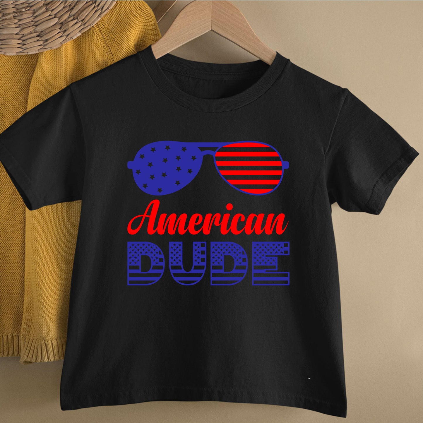 American Dude Sunglass 4th Of July Independence Day T Shirt