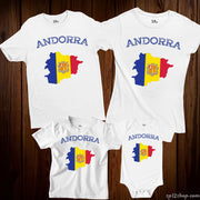 Andorra Flag T Shirt Olympics FIFA World Cup Country Flag Tee Shirt