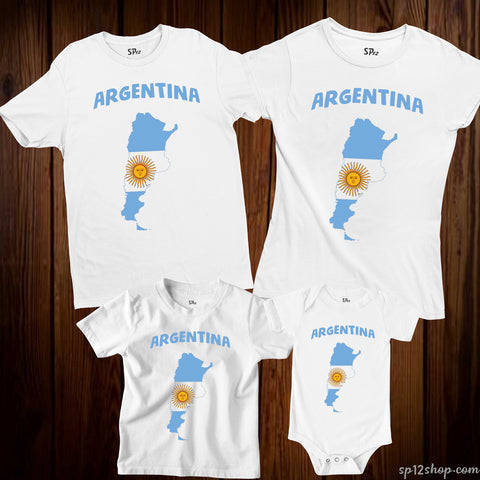 Argentina Flag T Shirt Olympics FIFA World Cup Country Flag Tee Shirt