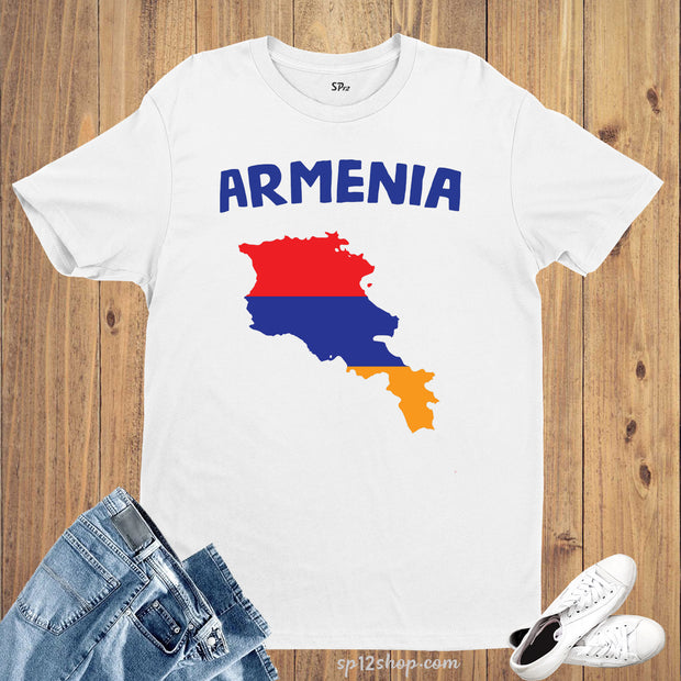 Armenia Flag T Shirt Olympics FIFA World Cup Country Flag Tee Shirt
