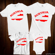 Austria Flag T Shirt Olympics FIFA World Cup Country Flag Tee Shirt