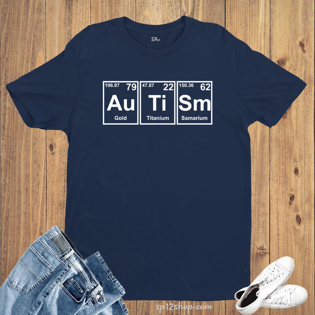 Autism Awareness Periodic Table T Shirt