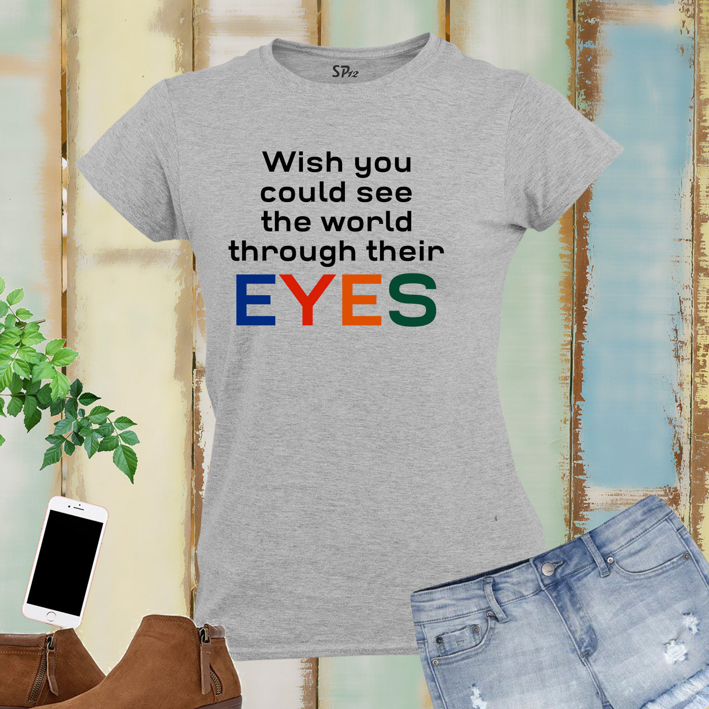 Autistic Eyes Autism Women T Shirt