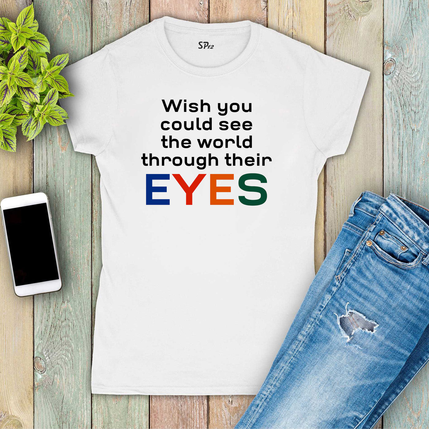 Autistic Eyes Autism Women T Shirt