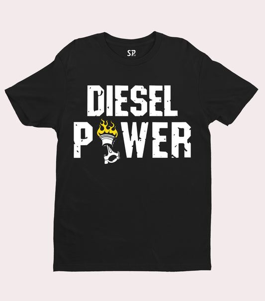 Automobile T Shirt Diesel Power