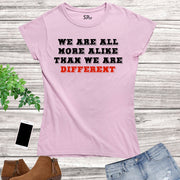 Awareness Autism T Shirt Women We Are Different t-shirt Tee