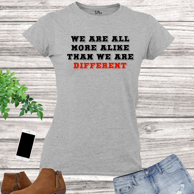 Awareness Autism T Shirt Women We Are Different t-shirt Tee