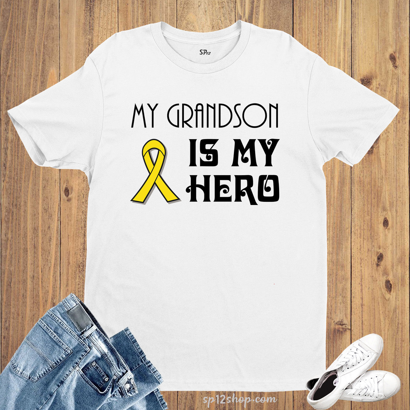 Awareness T Shirt My Grandson Is My Hero