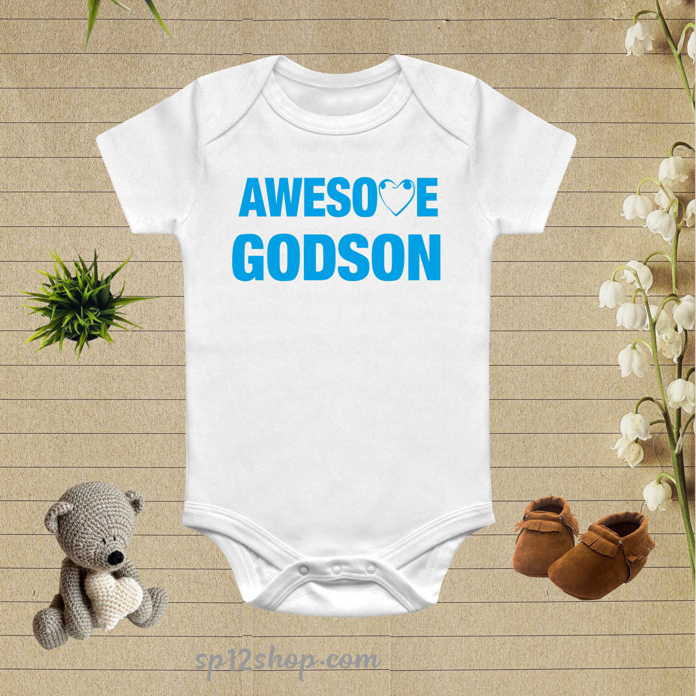 Awesome Godson Best Gift Baby Bodysuit Onesie