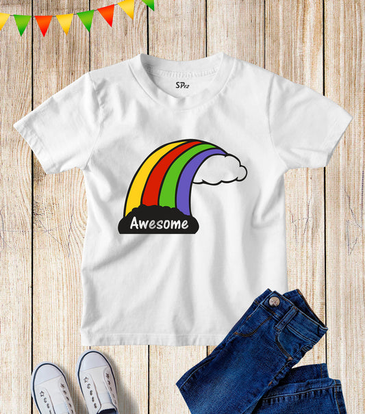 Awesome Rainbows Kids T Shirt