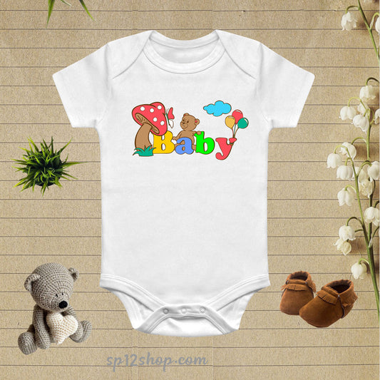 Baby Bear Funny Baby Bodysuit Onesie