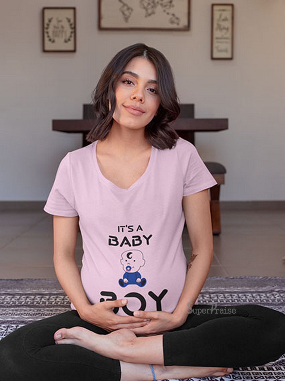 Baby Boy Announcement Pregnancy T Shirt