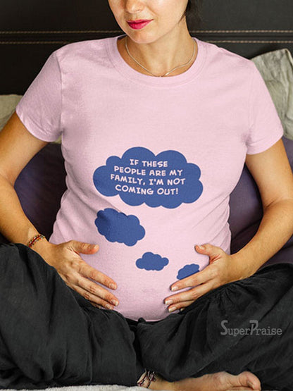 Baby Coming Out Pregnancy T Shirt