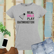 Badminton Women Sports T Shirt