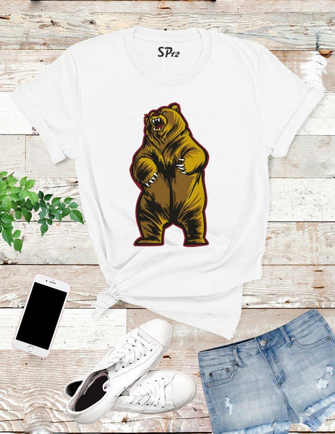 Bear Pose Funny T Shirt