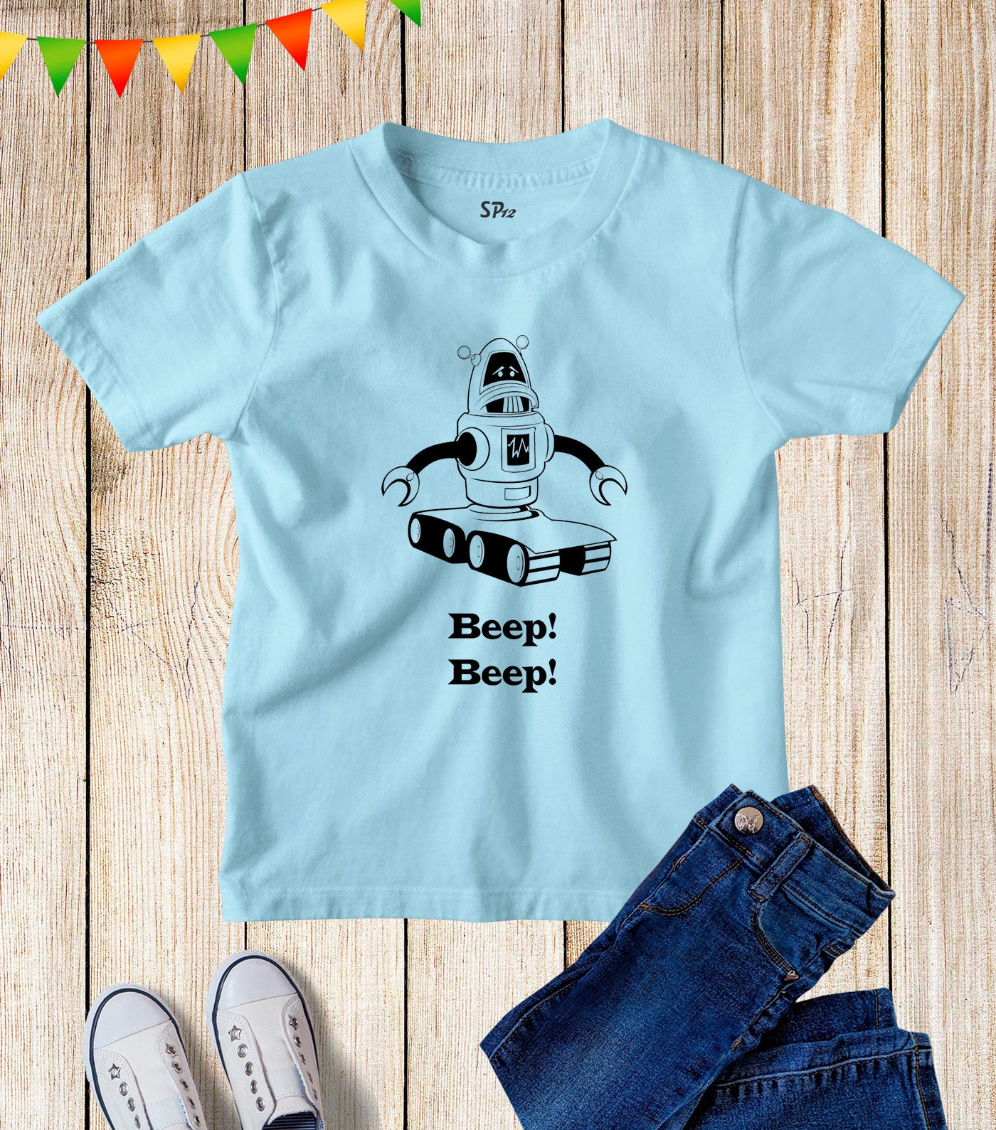 Beep Beep Robot Kids T Shirt