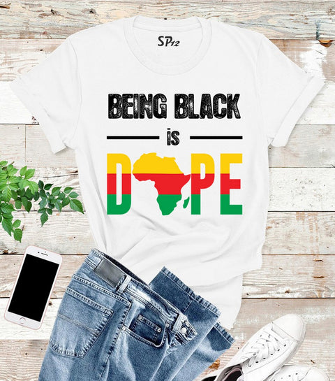 Being Black Is Dope Patriot T Shirt