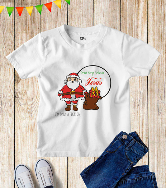 Believe In Jesus Christmas Kids T Shirt