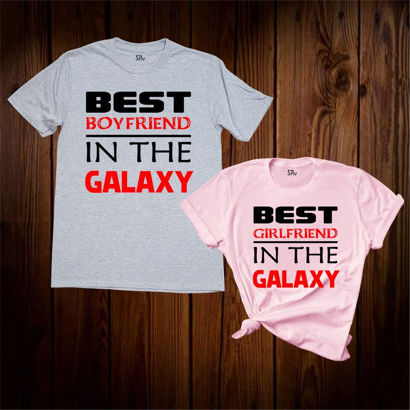 Best Boyfriend And Girlfriend In The Galaxy Couple T Shirt