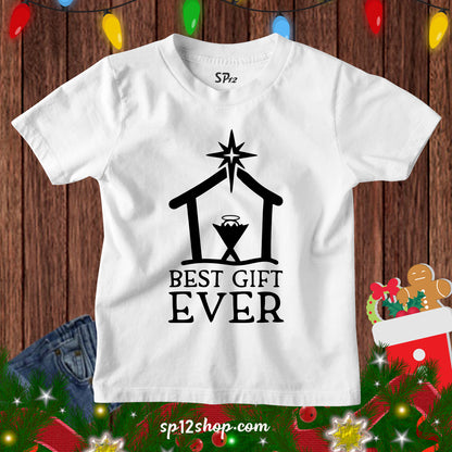 Best Gift Ever Jesus Christmas Kids T Shirt Nativity Christian