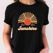 Custom Summer Retro Sun Vintage Graphic Be The Sunshine T-Shirt