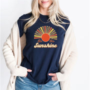 Custom Summer Retro Sun Vintage Graphic Be The Sunshine T-Shirt