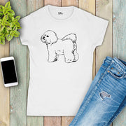 Bichon Frise Dog Graphic Women T Shirt