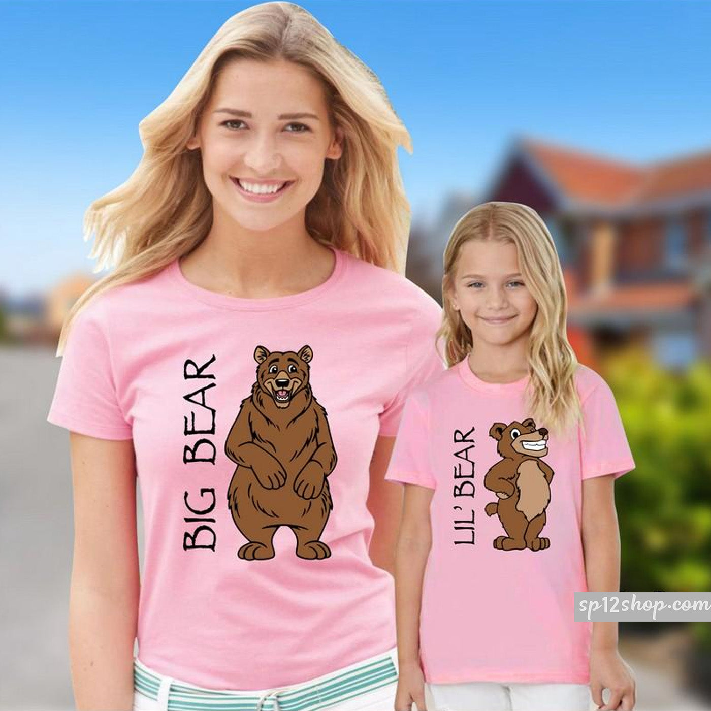 Big Bear Little Bear Mummy Son Daughter Mum Family Matching T shirt