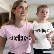 Big Fish Little Fish Slogan Mummy Son Daughter Mum Matching T shirts