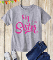 Big Sister Sibling Kids T Shirt