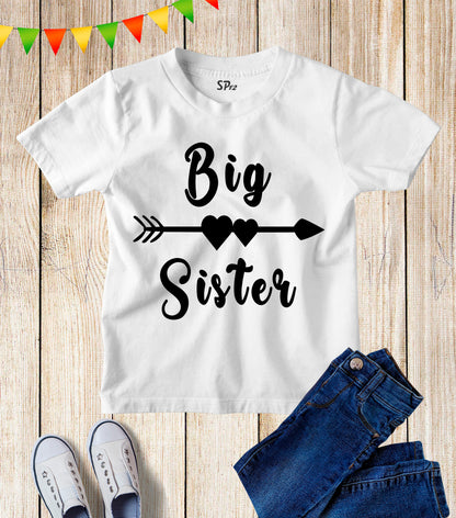 Big Sisters Love Sibling Kids T Shirt