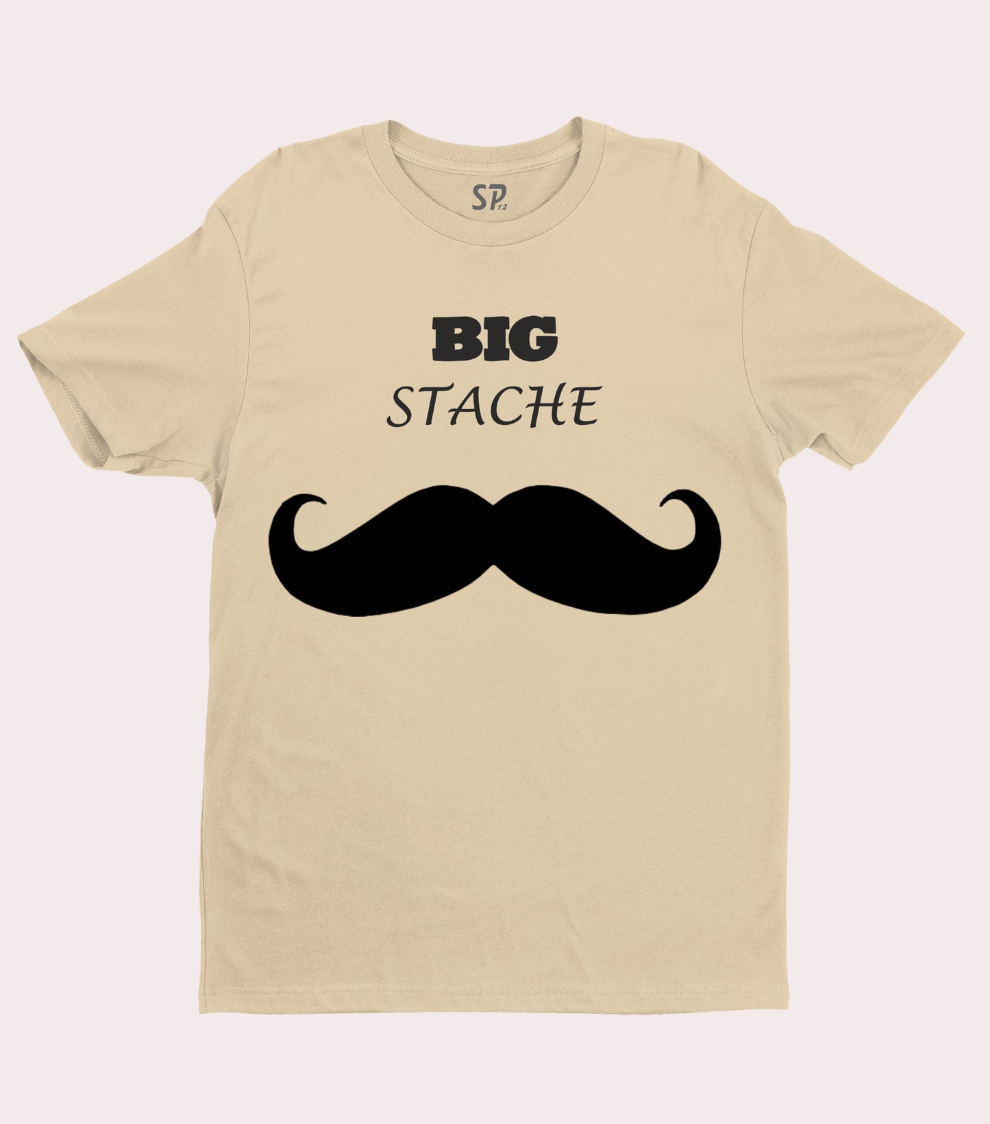 Big Stache Funny Mustache T shirt