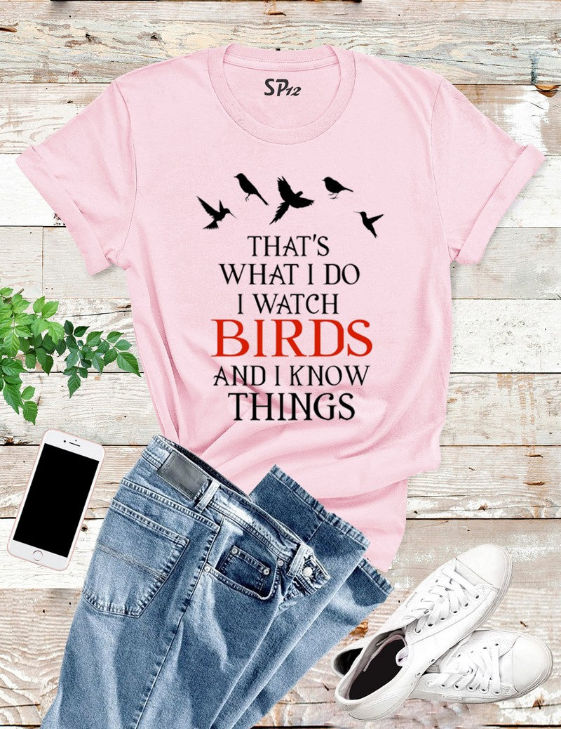 Bird Watching Hobby T Shirt