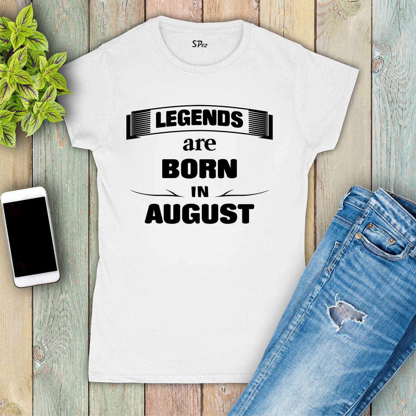 Birthday Gift T Shirt Women Legends Born In August