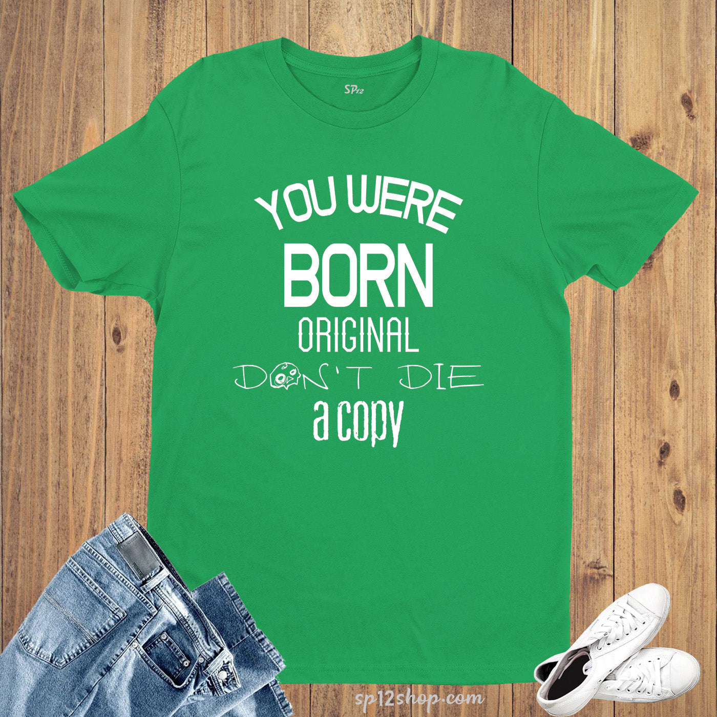 Birthday T Shirt Born Original a Copy Funny Gift