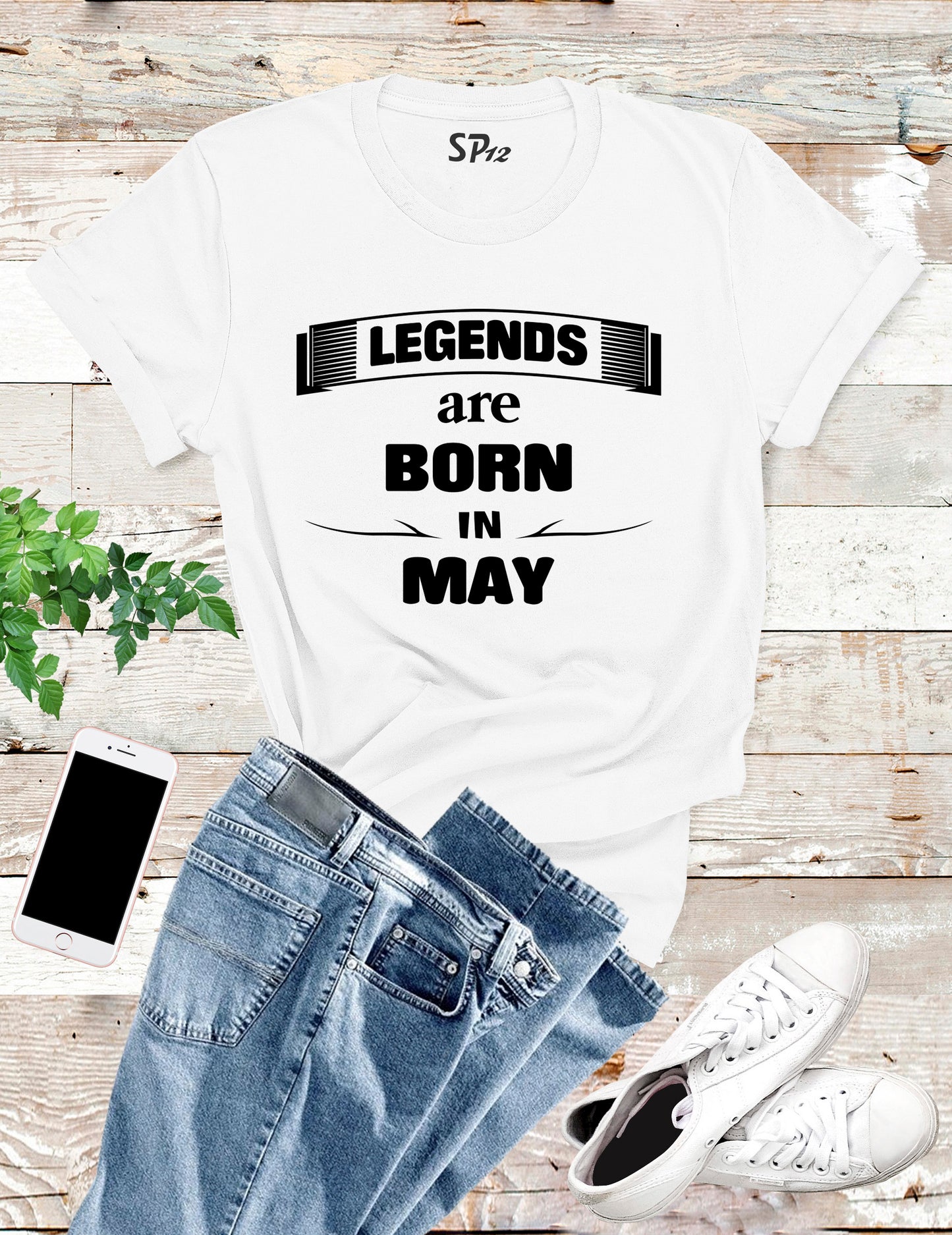 Birthday T shirt Legends are Born in May