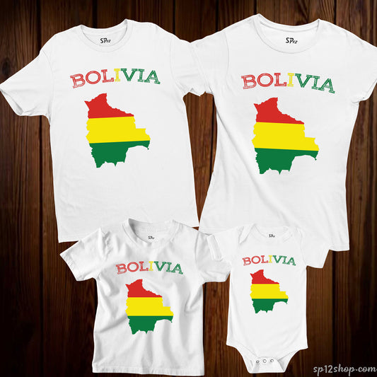 Bolivia Flag T Shirt Olympics FIFA World Cup Country Flag Tee Shirt