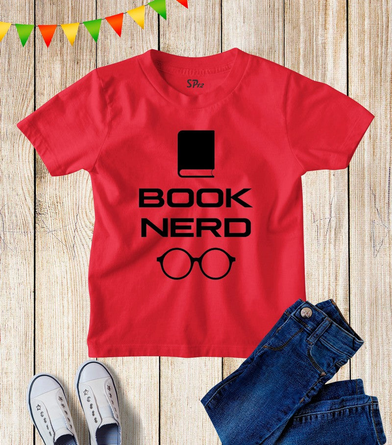 Book Nerd Kids T Shirt