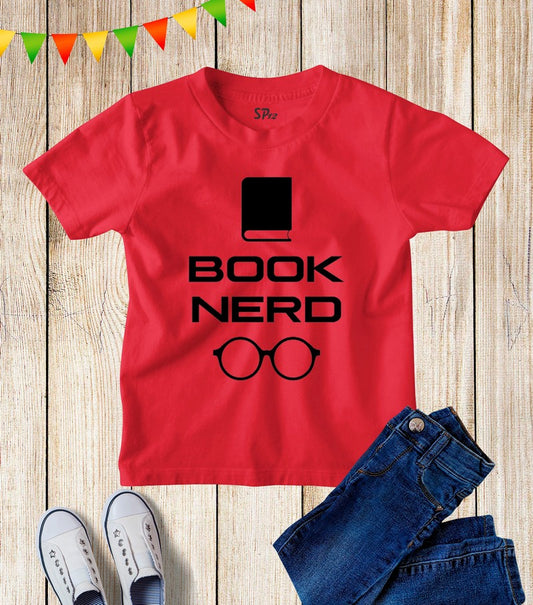 Book Nerd Kids T Shirt