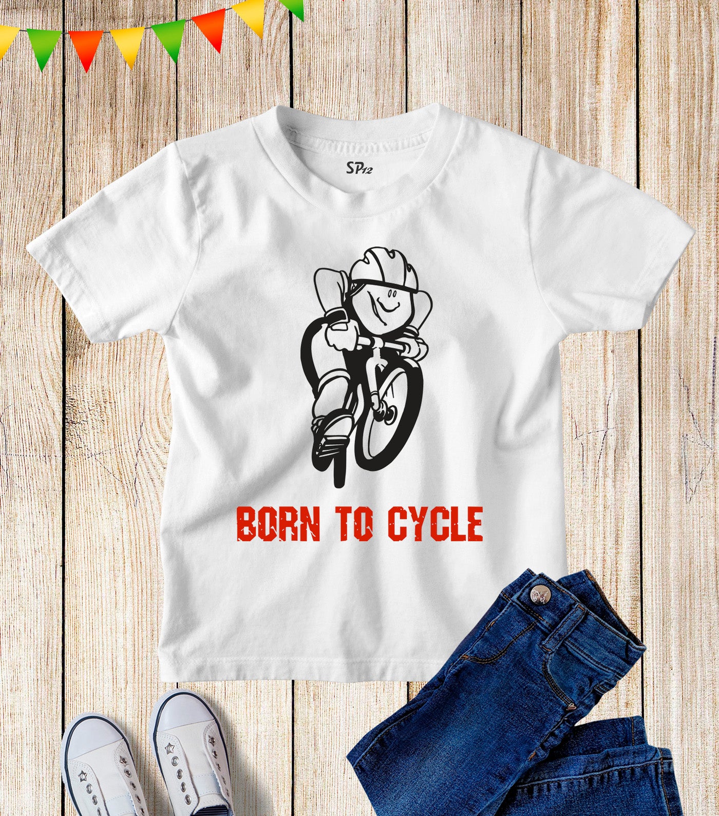 Born To Cycle Kids Hobby T Shirt