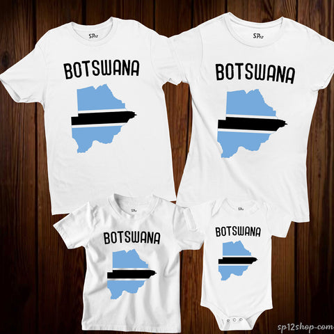 Botswana Flag T Shirt Olympics FIFA World Cup Country Flag Tee Shirt