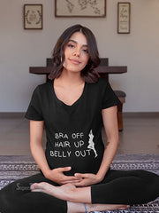 Bra Off Maternity Pregnancy T Shirt 