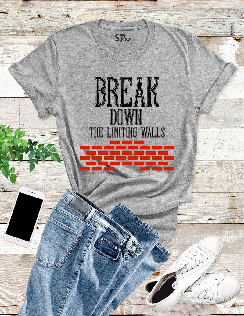 Break The Walls Down Awareness T Shirt