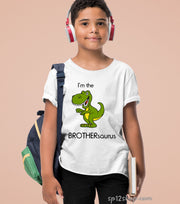 Brothersaurus Dinosaur Kids T Shirt